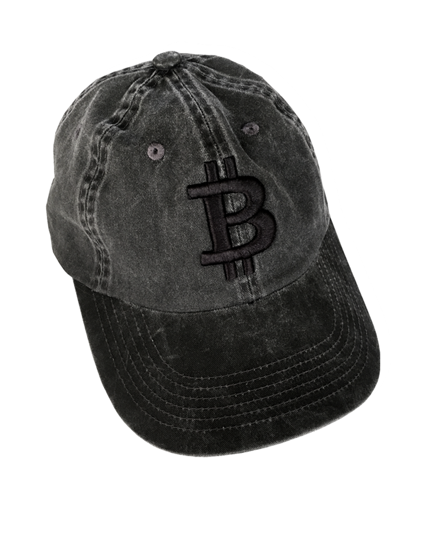 Bitcoin Unstructured Casual Baseball Cap (3 Logo Color Options)
