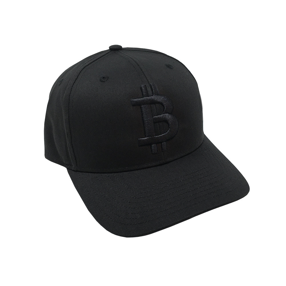 Bitcoin Baseball Cap Structured Black/Black